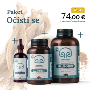 Paket "Očisti se" - GOBA dopolnila iz Ganoderme lucidum