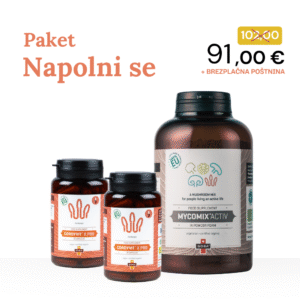Paket Napolni se – 2x CordyVit® K PRO kapsule in MycoMix® Active v prahu, naravna podpora za energijo in vitalnost.